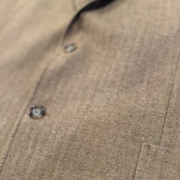 Brooks Brothers Blazer Mens 48R Tan Herringbone Sport Coat Classic Preppy Jacket - Picture 2 of 7